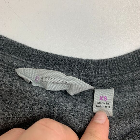 Athleta Studio Scoop Neck Sweater Womens XS Extra Small Oversized Thumbholes Top - Picture 8 of 13